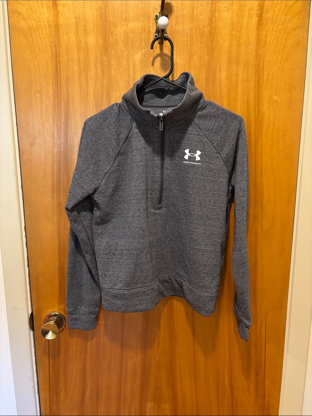 Under Armour Gray Quarter-Zip Pullover Hoodie
